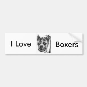 Adesivo Para Carro Desenho do Boxer
