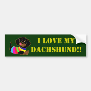 Adesivo Para Carro Desenhos animados 2 do Dachshund