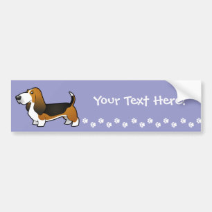Adesivo Para Carro Desenhos animados Basset Hound