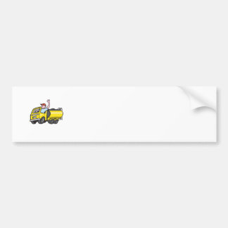Adesivo Para Carro Desenhos animados de ondulação do camionista do