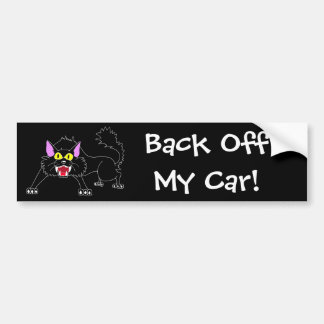 Adesivo Para Carro Desenhos animados de silvo irritados do gato preto