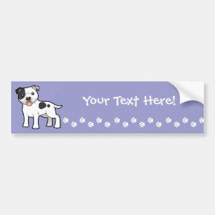 Adesivo Para Carro Desenhos animados Staffordshire bull terrier