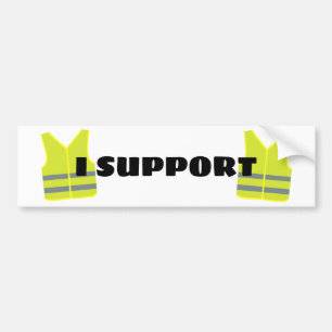 Adesivo Para Carro Design amarelo do apoio da veste