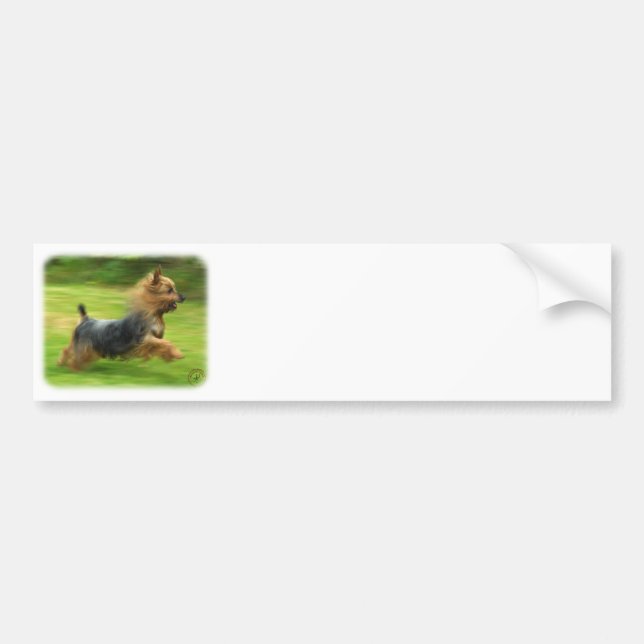 Adesivo Para Carro Design australiano de Terrier de seda (Frente)