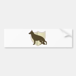 Adesivo Para Carro Design clássico da crista do german shepherd