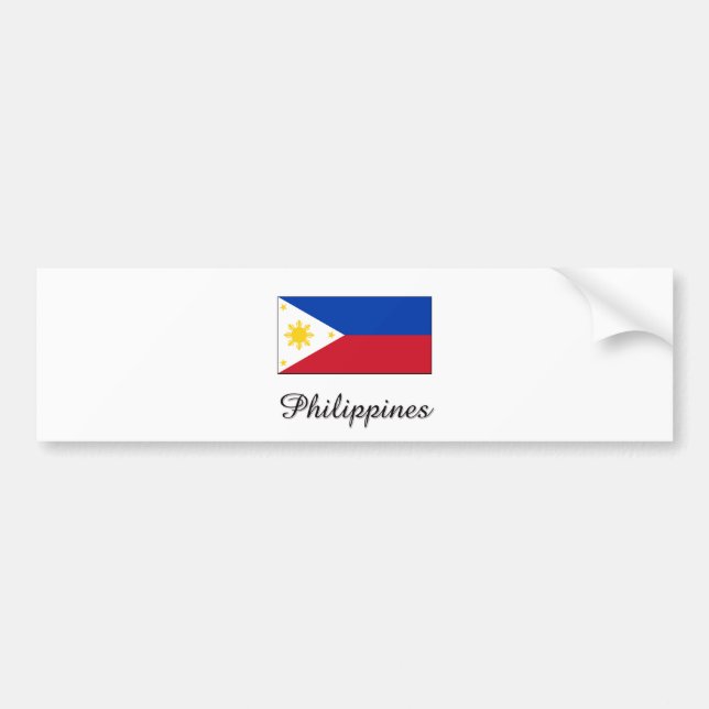 Adesivo Para Carro Design da bandeira de Filipinas (Frente)