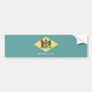 Adesivo Para Carro Design da bandeira do estado de Delaware
