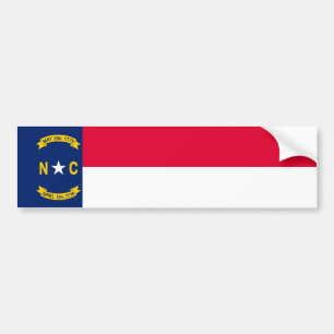 Adesivo Para Carro Design da bandeira do estado de North Carolina