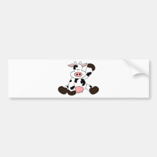 Adesivo Para Carro Design de Cartoon de Vaca