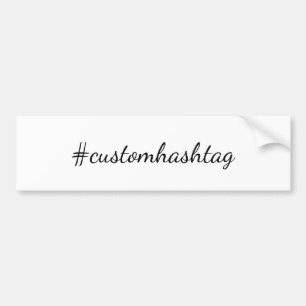 Adesivo Para Carro Design de Hashtag de Mídia Social Viral Moderno e 