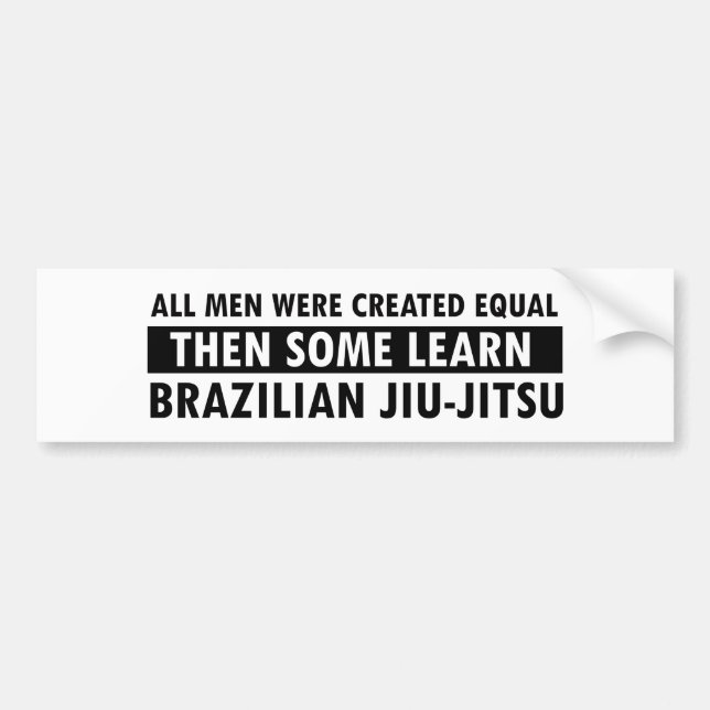 Adesivo Para Carro Design de Jiu-Jitsu do brasileiro (Frente)