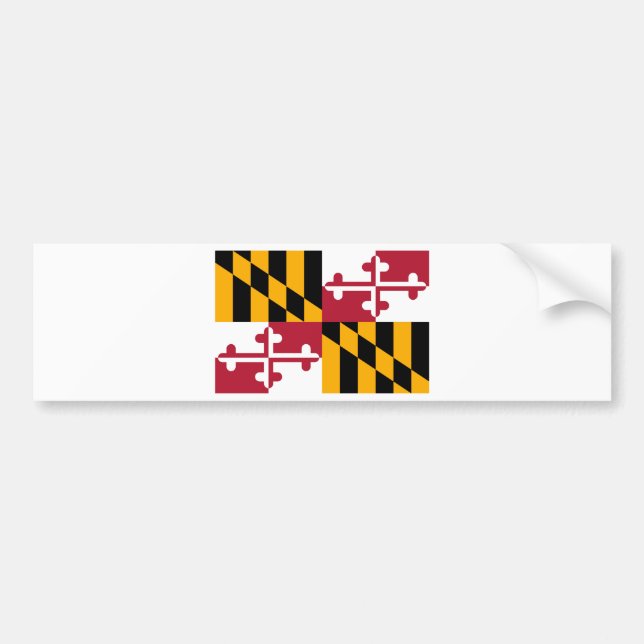 Adesivo Para Carro Design de Sinalizador do Estado de Maryland (Frente)