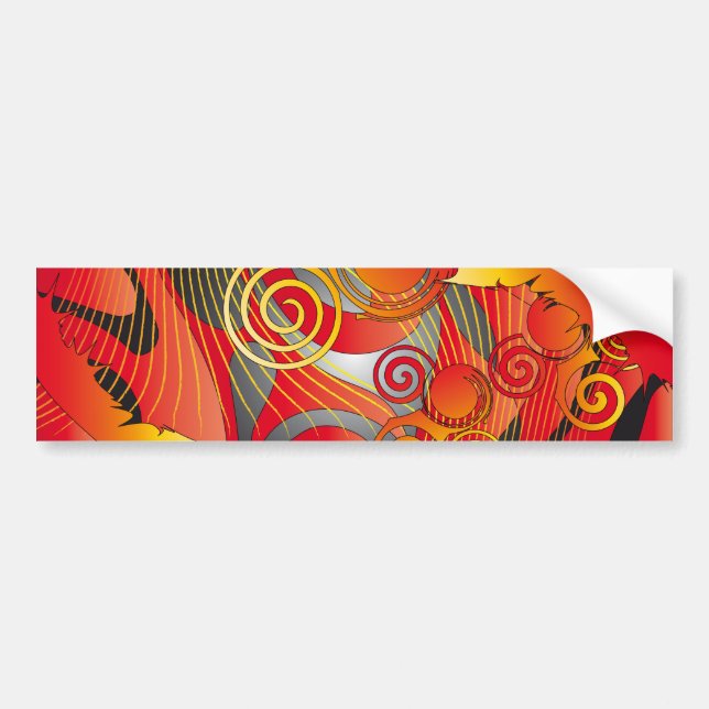 Adesivo Para Carro Design de Swirly (Frente)