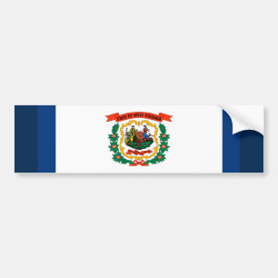 Adesivo Para Carro Design do Estado da Virgínia Ocidental