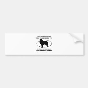 Adesivo Para Carro Design engraçado do EXCELENTE PYRENESE