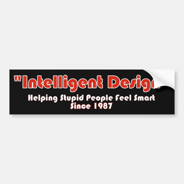 Adesivo Para Carro "Design inteligente" (Frente)