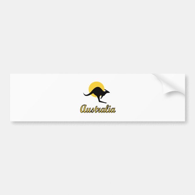 Adesivo Para Carro Design vermelho da terra de Austrália (Frente)