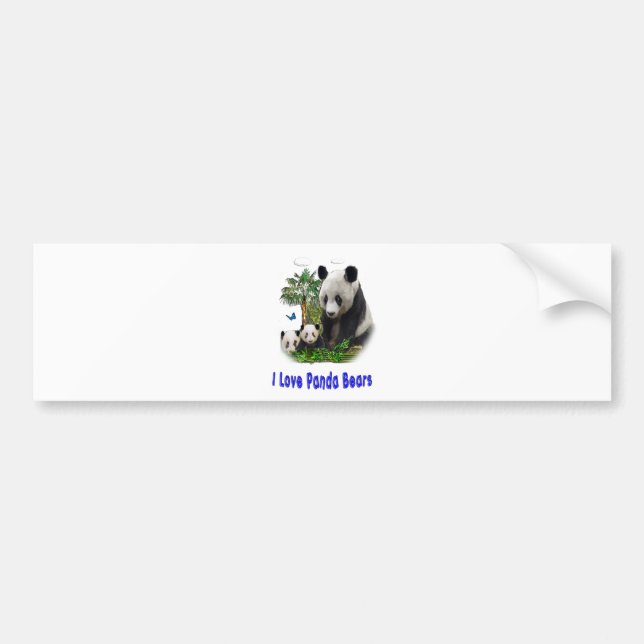 Adesivo Para Carro Designs de urso Panda (Frente)