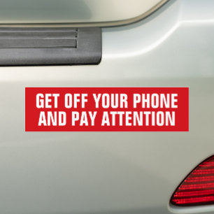 ADESIVO PARA CARRO DESLIGUE O CELULAR E PRESTE ATENÇÃO