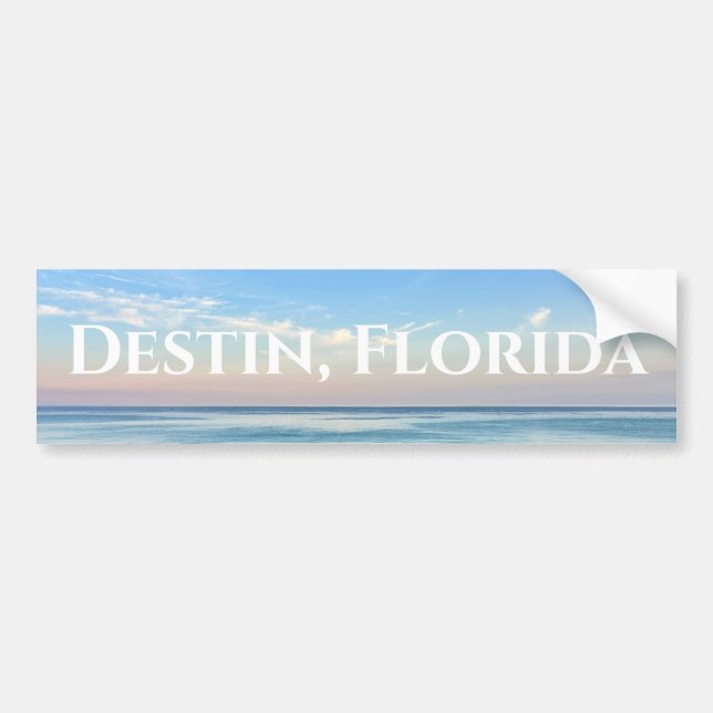 Adesivo Para Carro Destin Florida - Belo Sunset Beach Photoshop (Frente)