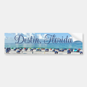 Adesivo Para Carro Destin Florida Bonito Beach Umbrellas Fotografia