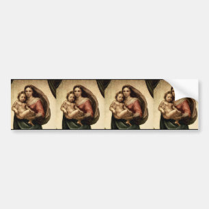 Adesivo Para Carro Detalhe de Raphael "Sistine Madonna" (cerca de
