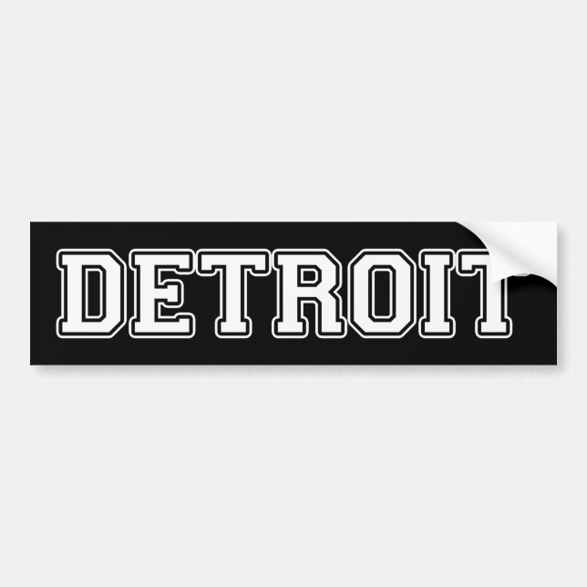 Adesivo Para Carro Detroit (Frente)