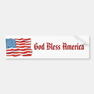 Adesivo Para Carro Deus abençoe América