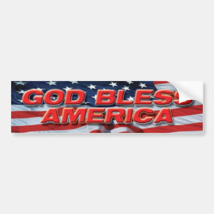 ADESIVO PARA CARRO DEUS ABENÇOE AMÉRICA FLAG2