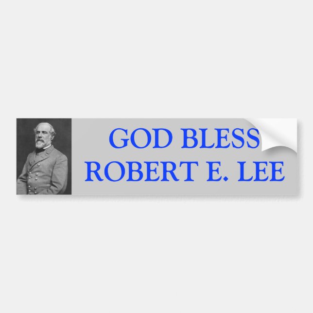 Adesivo Para Carro Deus abençoe Robert E Lee (Frente)