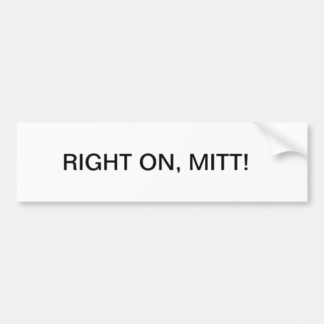 ADESIVO PARA CARRO DEUS ABENÇOE, SENADOR ROMNEY. (Frente)