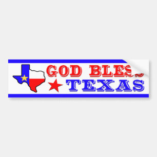 Adesivo Para Carro Deus abençoe Texas