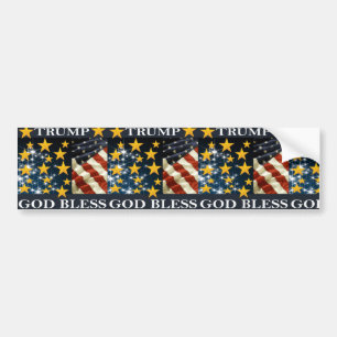 ADESIVO PARA CARRO DEUS ABENÇOE TRUMP