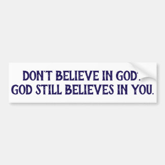 Adesivo Para Carro Deus acredita em seu bastão cristão