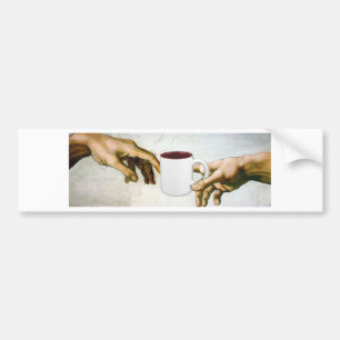 Adesivo Para Carro Deus do obrigado para o café