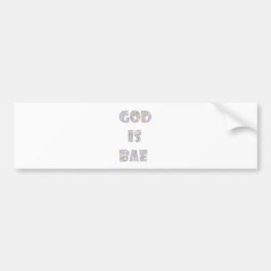 Adesivo Para Carro deus é bae