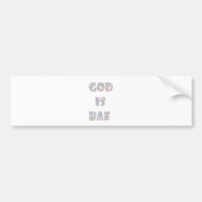 Adesivo Para Carro deus é bae (Frente)