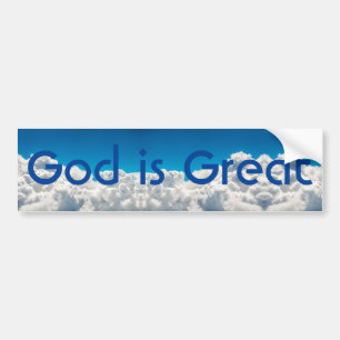 Adesivo Para Carro Deus é Excelente Bumper Sticker