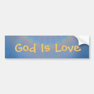 Adesivo Para Carro Deus É O Ama Do Bumper Sticker