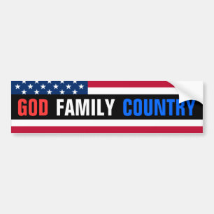 Adesivo Para Carro Deus, família, país
