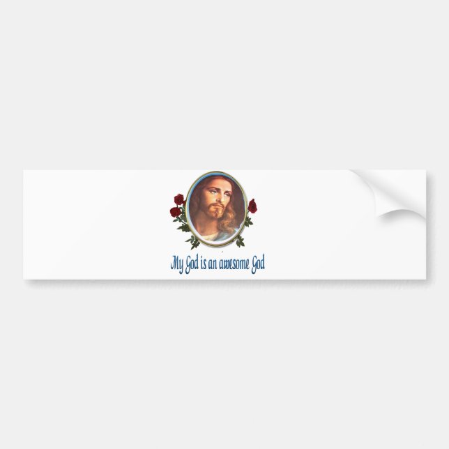 Adesivo Para Carro Deus Incrível (Frente)