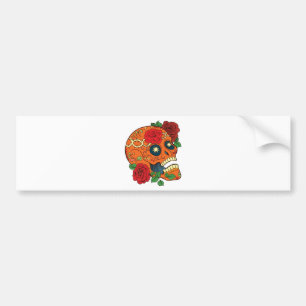 Adesivo Para Carro Dia alaranjado do tatuagem de rosas vermelhas