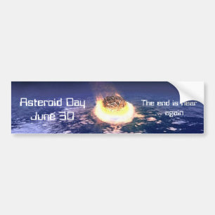 Adesivo Para Carro Dia Asteroide 30 de junho