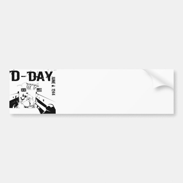 Adesivo Para Carro DIA-D 6 de junho de 1944 (Frente)