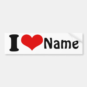 Adesivo Para Carro Dia de os namorados personalizável que amo persona