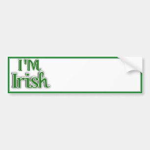 Adesivo Para Carro Dia do Patrick - Eu sou IRLANDÊS