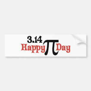 Adesivo Para Carro Dia feliz 3,14 do Pi - 14 de março