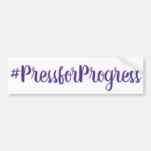 Adesivo Para Carro Dia Internacional das Mulheres #PressforProgress H