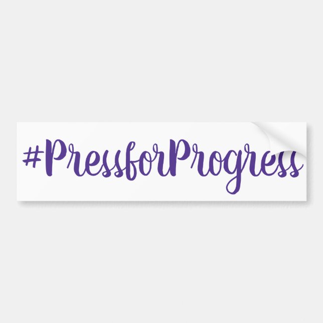 Adesivo Para Carro Dia Internacional das Mulheres #PressforProgress H (Frente)
