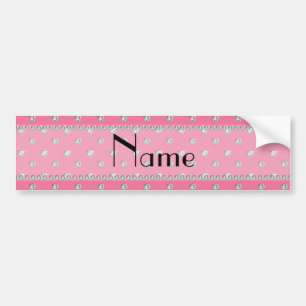 Adesivo Para Carro Diamantes cor-de-rosa conhecidos personalizados